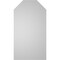 Ekena Millwork Octagonal Top Surface Mount PVC Gable Vent w/ 2"W x 1-1/2"P Brickmould Frame, 12"W x 22"H GVPOT12X2202SN - alternate 5